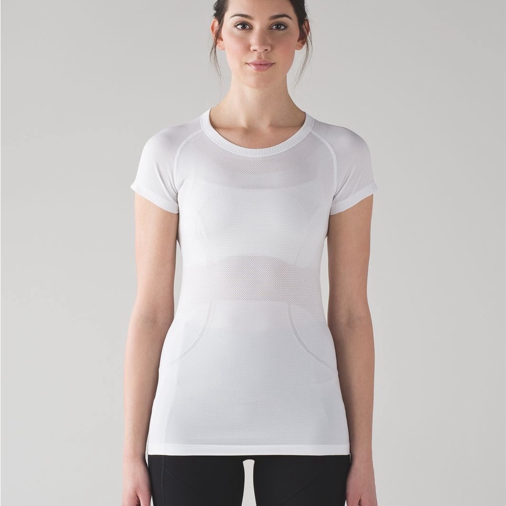 Lululemon Athletica White Short Sleeve Swifty Tech